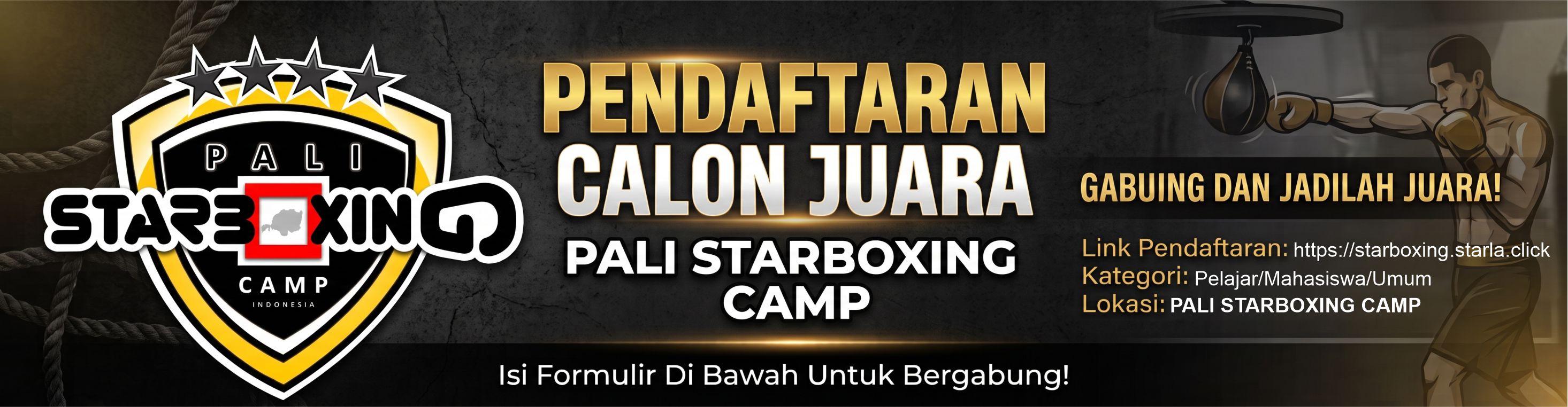 Pendaftaran Peserta Didik Tinju